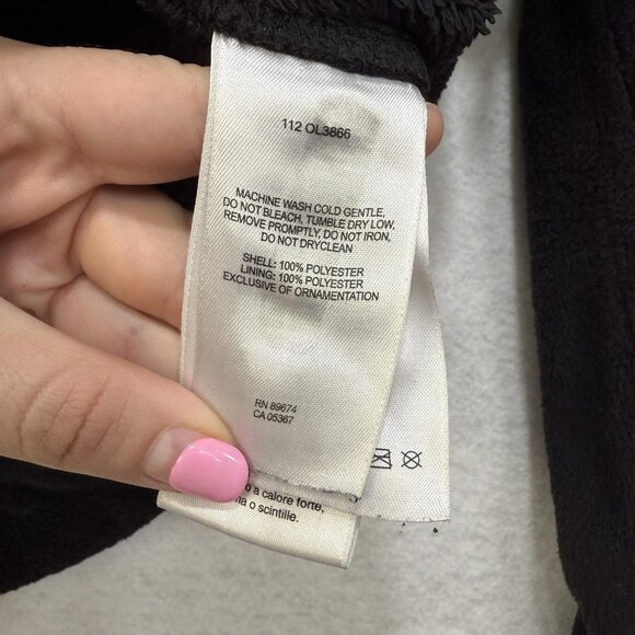 Mountain Hardwear Jacket Womens Large Black Fleece Full Zip Outdoors Hiking Warm - Picture 6 of 13